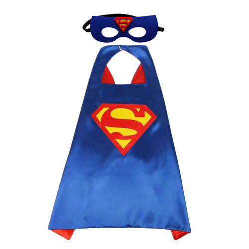 Capa + máscara Infantil Personagens dos Vingadores Super Homem