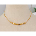 Yhpup New Stainless Steel Chain Cast Pendant Waterproof Clavicle Necklace Women 18K Gold PVD Plated Collar Jewelry High Quality