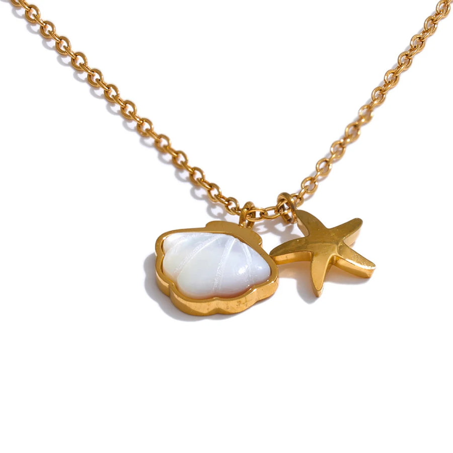 Colar Feminino Estrela em Aço Inoxidável YH4569A