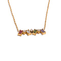 Colar Feminino Estrela com Zircônias Coloridas em Aço Inoxidável 2 YH4291A