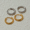 Argola Torcida com Banho Ouro 18K