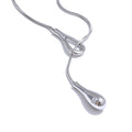 Yhpup Distinctive 316L Stainless Steel Exquisite Chain Fashion Necklace 18K PVD Plated Water Resistant Charm Gold Color Jewelry YH3979A Platinum