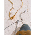 Colar Feminino Redondo com Zircônia em Aço 316L