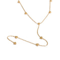 Yhpup Minimalist 316L Stainless Steel Heart Love Chain Long Drop Necklace Summer Holiday Beach Wear Charm Jewelry YH3612A Gold