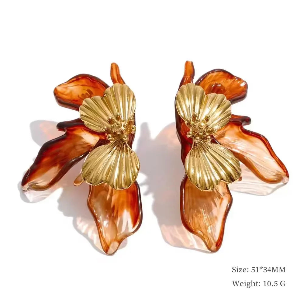 Brinco Flor de Folhas