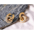 Brinco de Argola Redonda com Zircônia