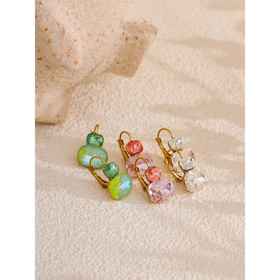 Brinco Argola Candy Crystal