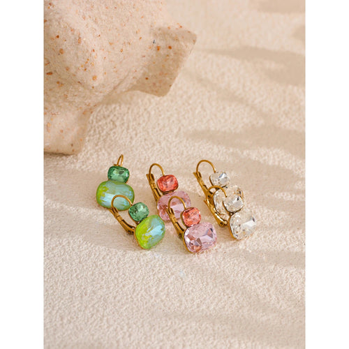 Brinco Argola Candy Crystal