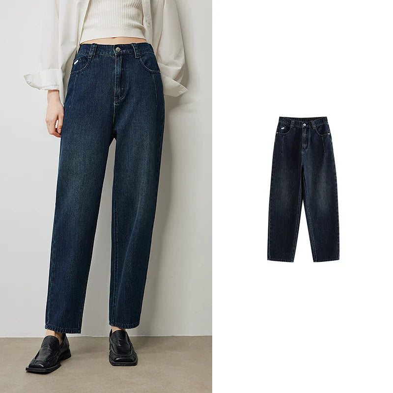 Calça Jeans Feminina Cropped Cintura Alta
