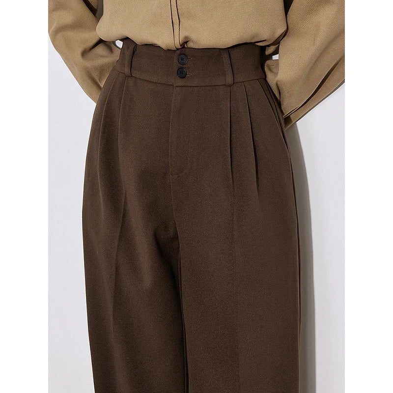 Calça Alfaiataria Feminina Reta de Inverno