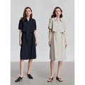 Vestido Chemise Midi Solto de Liocel