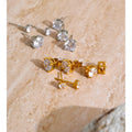 Kit de Brincos Redondos com Zircônia