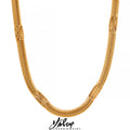 Conjunto Colar e Pulseira Gota em Aço Inoxidável