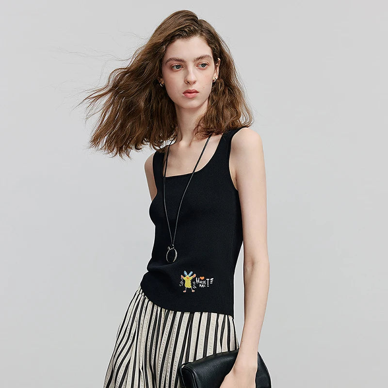 Blusa de Tricô Manga Curta Feminina