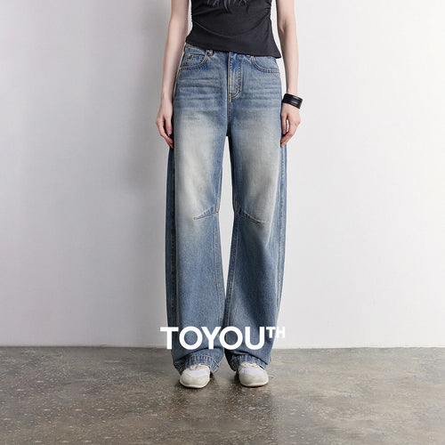 Calça Jeans Feminina Barrel Cintura Alta