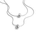 Colar Feminino de Camadas Gota em Aço 316L 3 YH1656A Steel