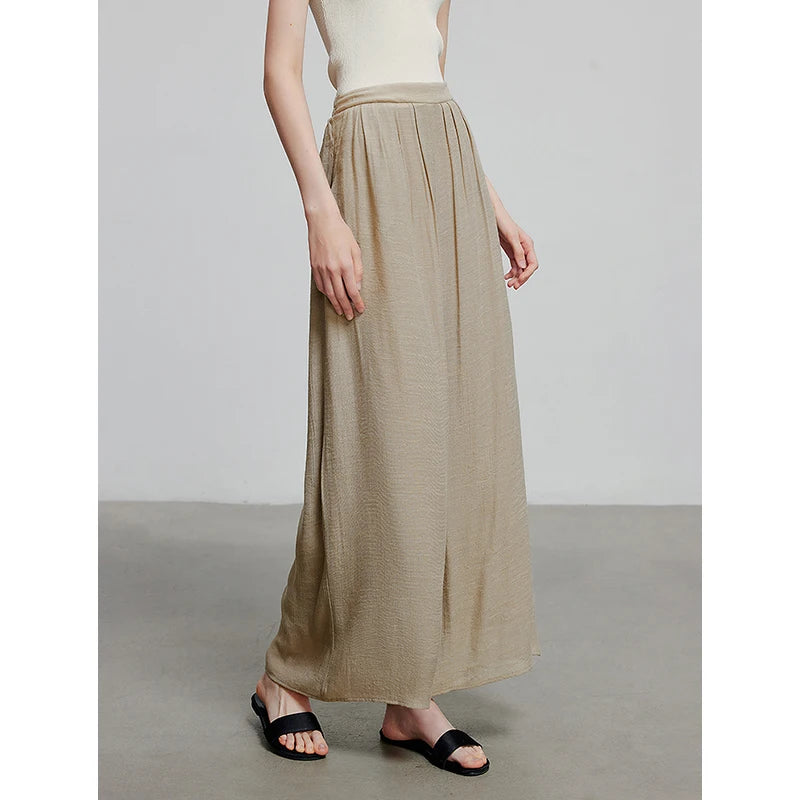 Calça Pantalona Feminina Estampada com Cós Elástico