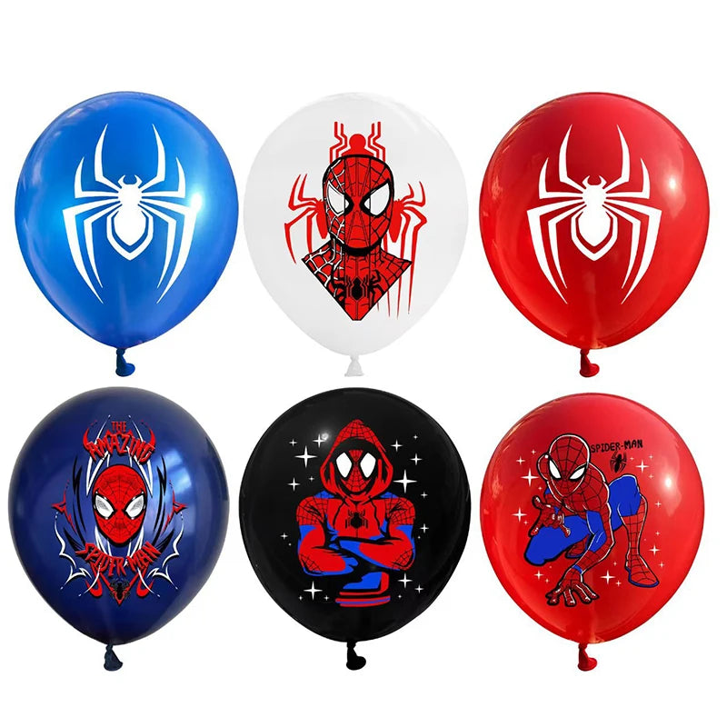 Balão bexiga homem aranha - Spiderman 12pcs