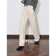 Calça Alfaiataria Feminina Reta de Inverno