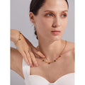 Conjunto Colar e Pulseira Gota com Zircônia em Aço Inoxidável