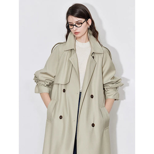Trench Coat Feminino Longo Minimalista