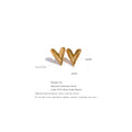 Yhpup 316L Stainless Steel Heart Stud Earrings for Women 18K Gold Color Plated Waterproof Charm Trend Basic Daily Jewelry Gift