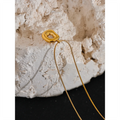 Colar Feminino Gota em Aço 316L 2