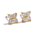 Brinco Flor Doce com Zircônia
