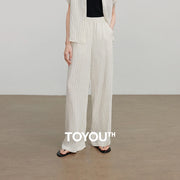 Calça Feminina Wide Leg Reta Leve