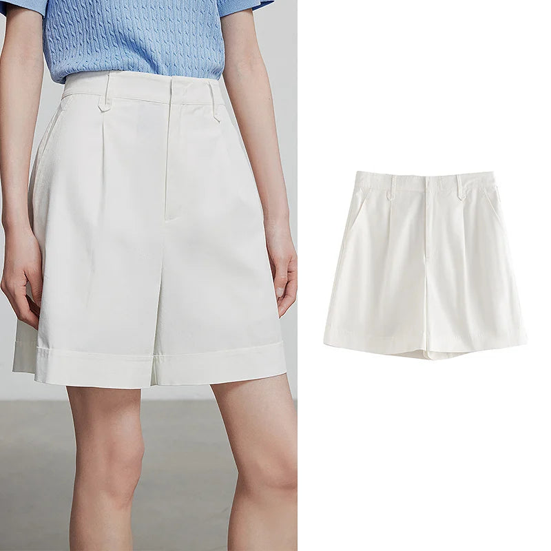 Calça Feminina de Algodão e Liocel com Caimento Solto