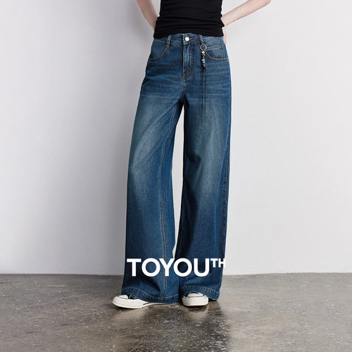 Calça Jeans Feminina Wide Leg Leve com Liocel e Acetato