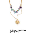 Colar Feminino de Camadas Gota em Aço 316L 2