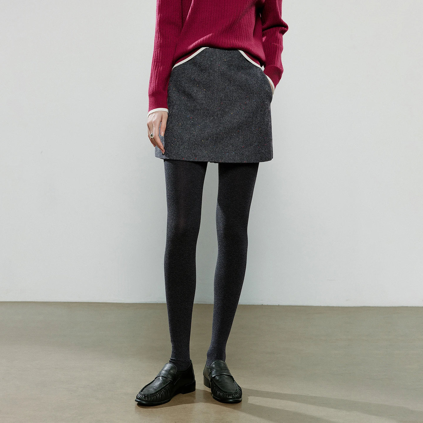Short Saia Feminino Assimétrica de Inverno