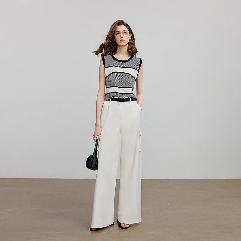 Calça Wide Leg Feminina de Algodão e Liocel
