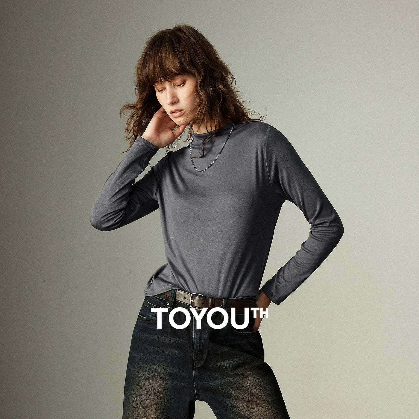 Blusa Feminina Segunda Pele com Gola Alta