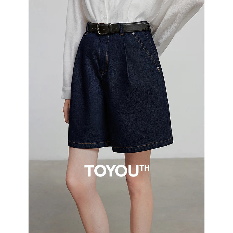 Shorts Jeans Feminino Cintura Baixa com Elastano