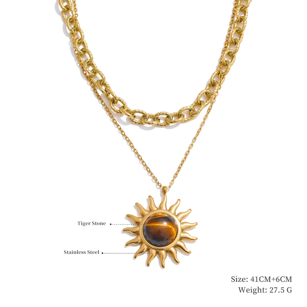 Colar Feminino Gota em Aço Inoxidável 6 YH1062A
