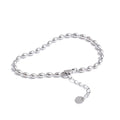 Yhpup Popular Stainless Steel Beads Chain Basic Necklace Bracelet Bangle Set 16K Gold Platinum Color PVD Plated Fashion Jewelry YH2098A P-Bracelet