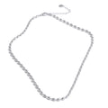 Yhpup Popular Stainless Steel Beads Chain Basic Necklace Bracelet Bangle Set 16K Gold Platinum Color PVD Plated Fashion Jewelry YH2099A P-Necklace
