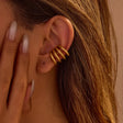 Ear Cuff C Minimalista em Aço Inoxidável