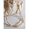 Colar Feminino Gota com Pérola em Aço Inoxidável 6