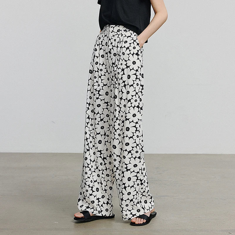 Calça Feminina Wide Leg Reta de Verão