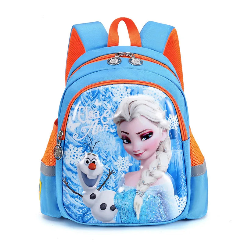 Mochila Escolar Infantil Menina Frozen Azul