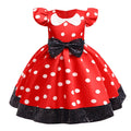 Vestido Infantil Festa Minnie Vermelho Para Menina Somente Vestido