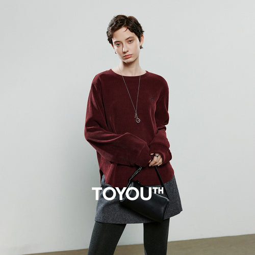 Blusa Feminina Assimétrica Oversized com Barra Curva