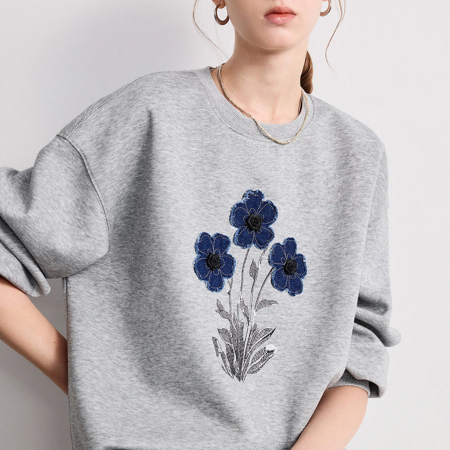 Moletom Feminino de Tricô Listrado com Gola Polo