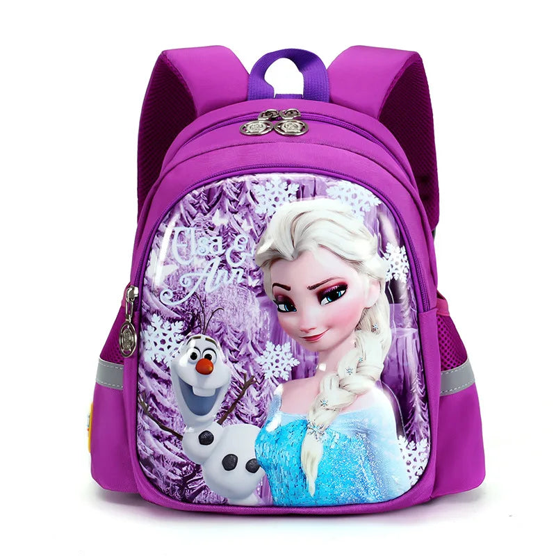 Mochila Escolar Infantil Menina Frozen Roxo
