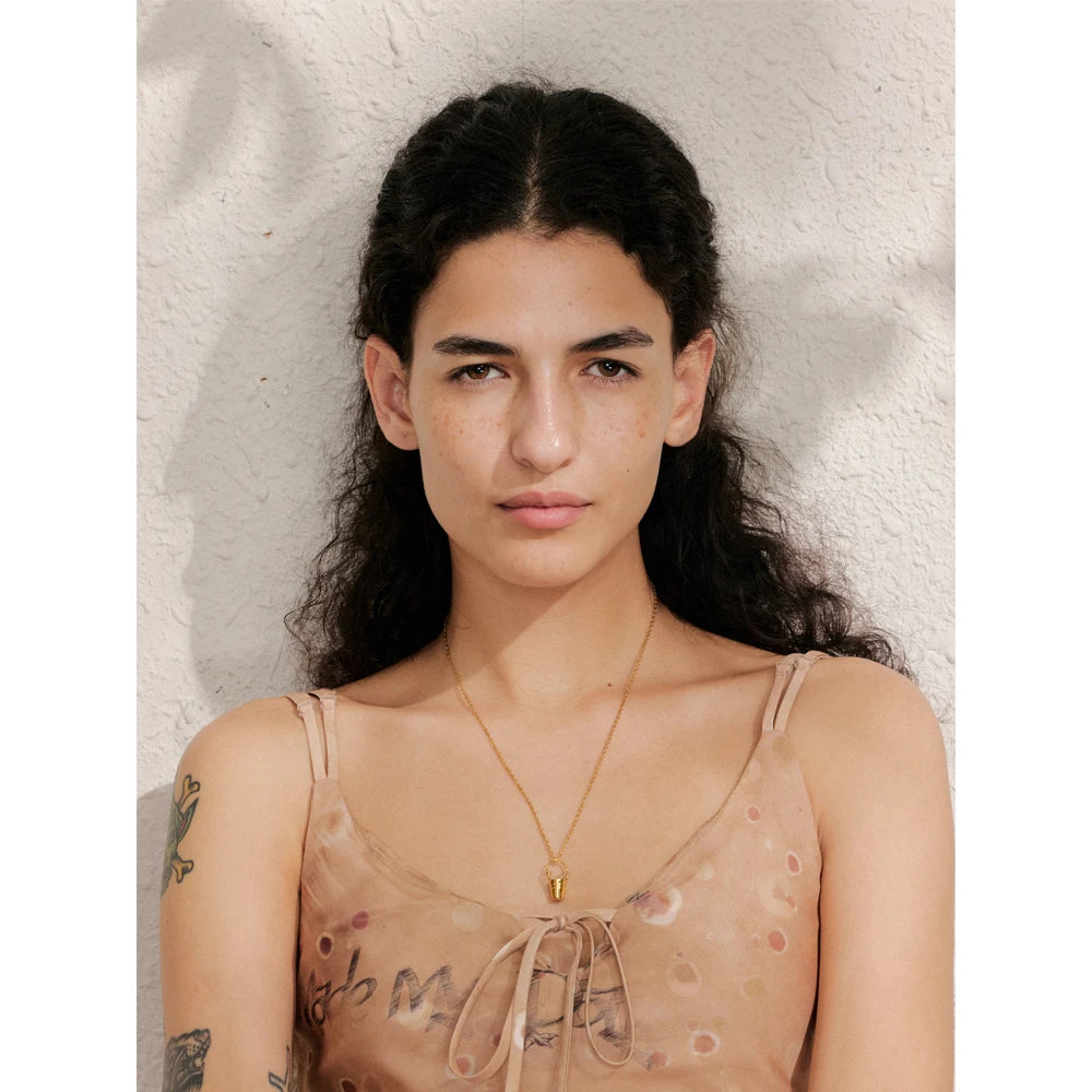 Colar Feminino Gota com Zircônia | Aço Inoxidável