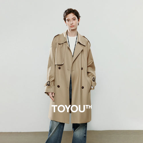 Trench Coat Feminino Midi Acinturado
