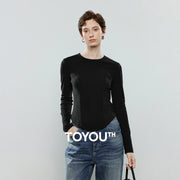 Blusa Feminina Slim de Fleece Manga Longa